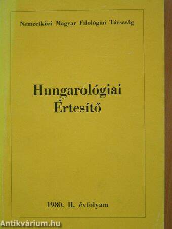 Hungarológiai Értesítő 1980.