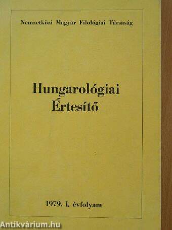 Hungarológiai Értesítő 1979.
