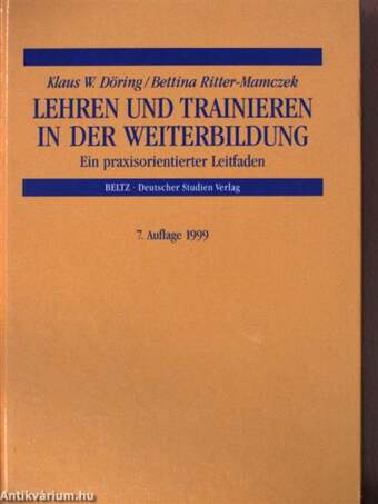 Lehren und Trainieren in der Weiterbildung