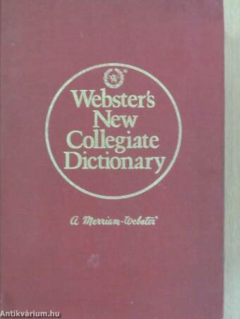 Webster's New Collegiate Dictionary