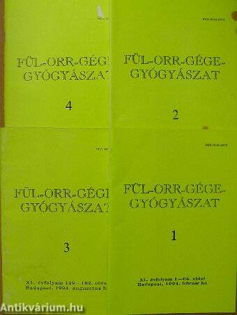 Fül-orr-gégegyógyászat 1994. január-december