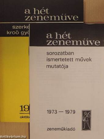 A hét zeneműve 1979/1-4.