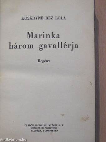 Marinka három gavallérja