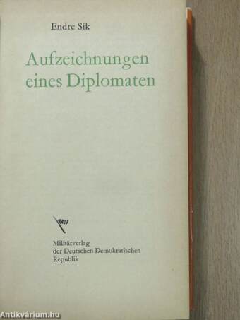 Aufzeichnungen eines Diplomaten