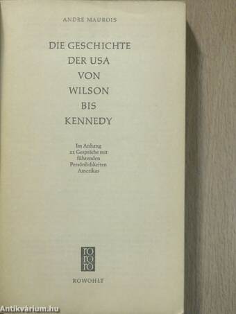 Die Geschichte der USA von Wilson bis Kennedy