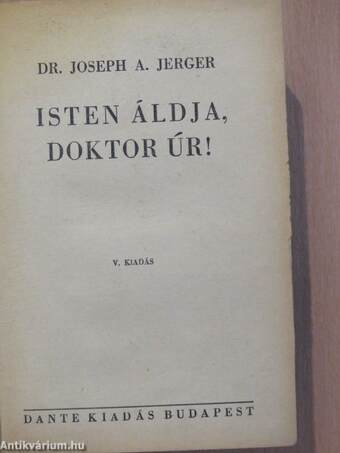 Isten áldja, doktor úr!