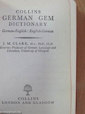 Collins German Gem Dictionary