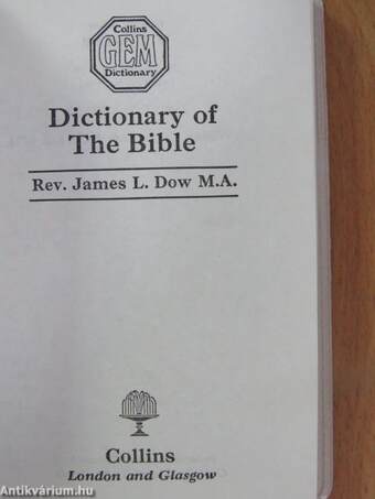 Collins Gem Dictionary of The Bible