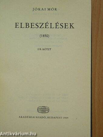 Elbeszélések 2/B. kötet