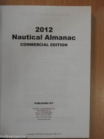 2012 Nautical Almanac