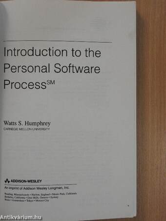 Introduction to the Personal Software Process