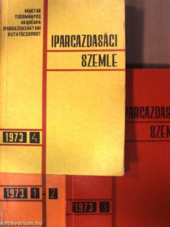 Ipargazdasági Szemle 1973/1-4.