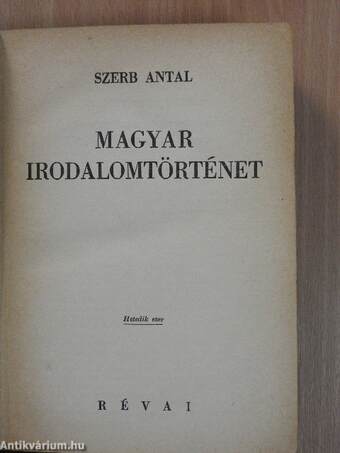 Magyar irodalomtörténet