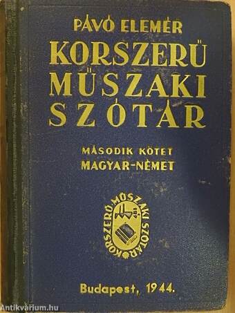 Korszerű műszaki szótár II.