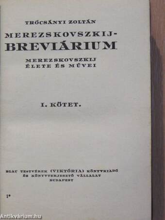 Merezskovszkij-breviárium I-II.