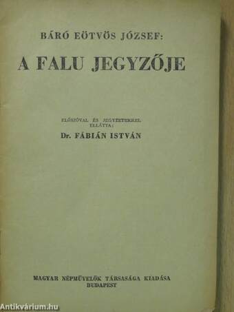 A falu jegyzője