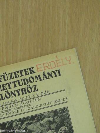 Pótfüzetek a Természettudományi Közlönyhöz 1940. július-szeptember