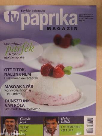 TV Paprika Magazin 2009. augusztus