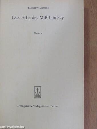 Das Erbe der Miß Lindsay