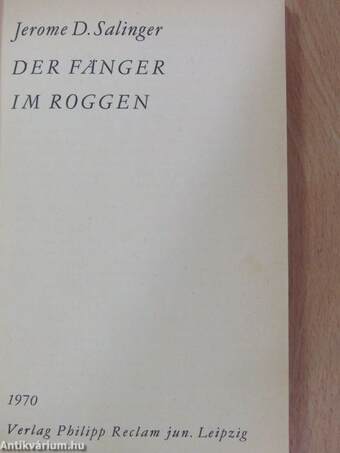 Der Fänger im Roggen