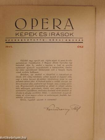 Opera 1945. ősz