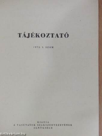 Tájékoztató 1972/1.