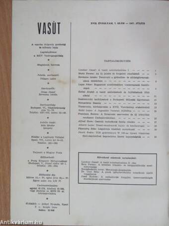 Vasút 1967. július