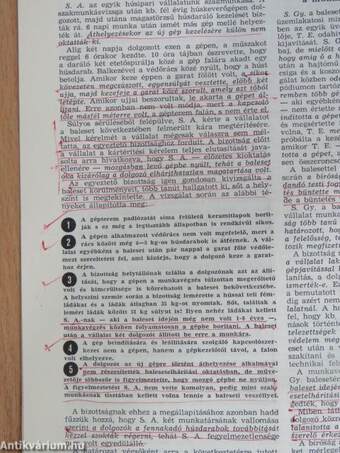 Társadalombiztosítás, üdülés, munkavédelem 1966. november-december