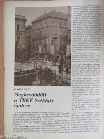 Vasút 1970. (nem teljes évfolyam)