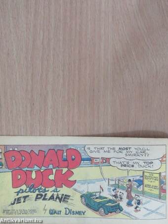 Donald Duck pilots a Jet Plane