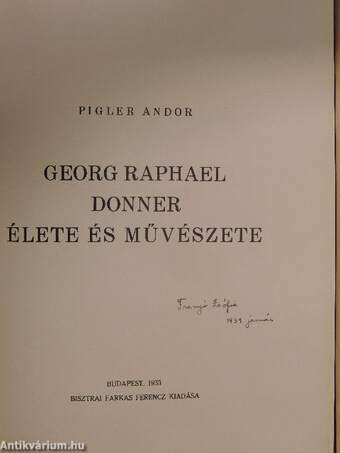 Georg Raphael Donner élete és művészete