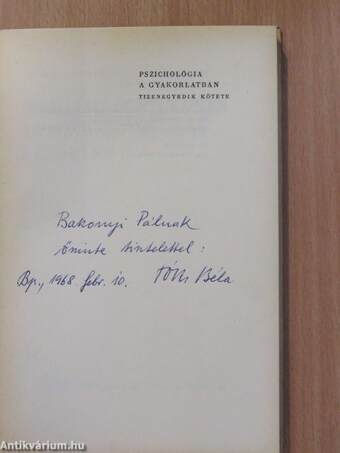 Irodalmi érdeklődés az olvasástanulás kezdetén (dedikált példány)