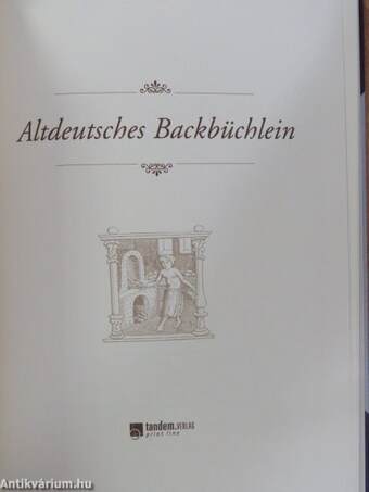 Altdeutsches Backbüchlein