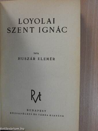 Loyolai Szent Ignác