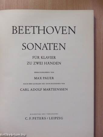 Sonaten für Klavier zu zwei Händen I-III.