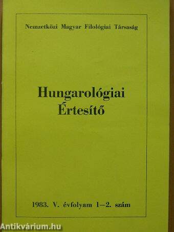 Hungarológiai Értesítő 1983/1-4.