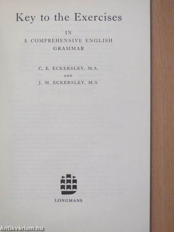 Key to the Exercises in a Comprehensive English Grammar