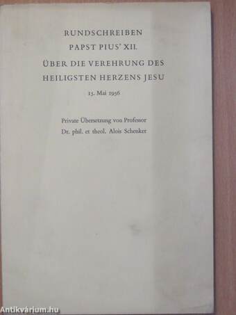 Rundschreiben Papst Pius' XII.