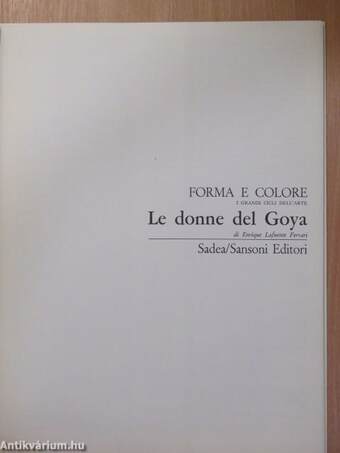 Le donne del Goya