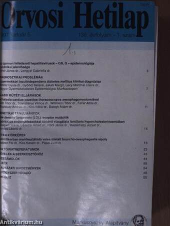 Orvosi Hetilap 1997. január-december I-III.