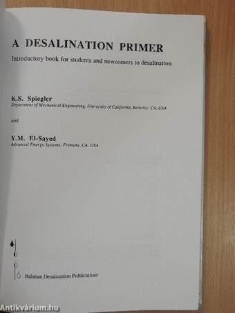 A Desalination Primer