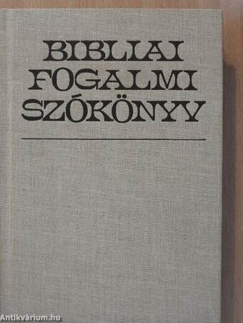 Bibliai fogalmi szókönyv