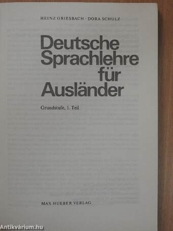 Deutsche Sprachlehre für Ausländer Grundstufe 1.