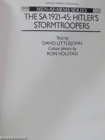 The SA 1921-45: Hitler's Stormtroopers