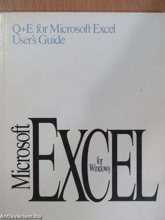 Q+E for Microsoft Excel User's Guide