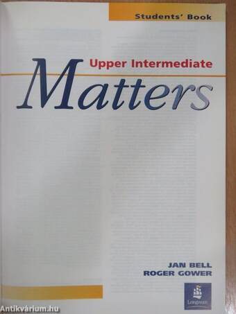 Matters - Upper Intermediate - Students' Book