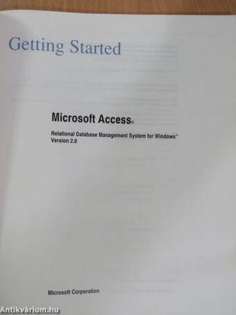 Microsoft Access - Getting Started