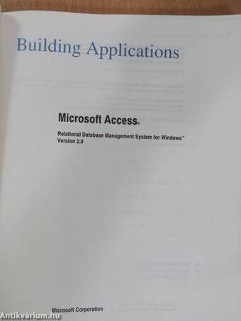 Microsoft Access - Building Applications