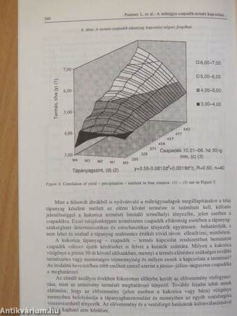 A műtrágya - csapadék - termés kapcsolata kukorica tartamkísérlet mérési eredményei alapján