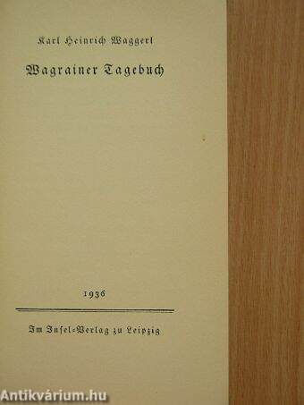 Wagrainer Tagebuch